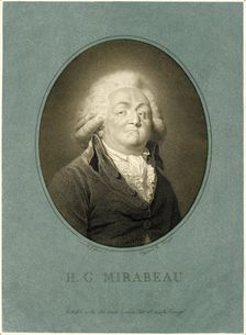 Portrait of Honoré Gabriel Riqueti, comte de Mirabeau (1749-1791), 1793