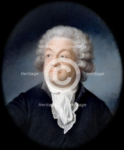 Portrait of Honoré Gabriel Riqueti, comte de Mirabeau (1749-1791). Artist: Boze, Joseph (1745-1826)