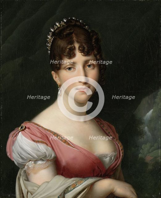 Portrait of Hortense de Beauharnais, Queen of Holland, ca 1805-1809. Artist: Girodet de Roucy Trioson, Anne Louis (1767-1824)