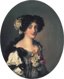 Portrait of Hortense Mancini (?), 1665. Creator: Jacob Ferdinand Voet