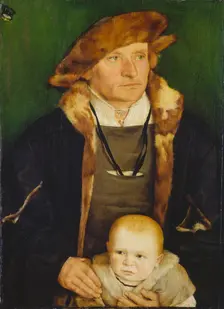 Portrait of Hans Urmiller and his Son, c1525 [?]. Creator: Barthel Beham