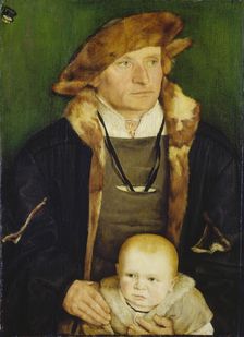 Portrait of Hans Urmiller and his Son, c1525 [?]. Creator: Barthel Beham
