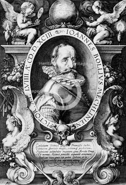 Portrait of Hans Bol, 1593. Creator: Hendrik Goltzius.