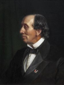Portrait of Hans Christian Andersen, 1869. Creator: Carl Bloch