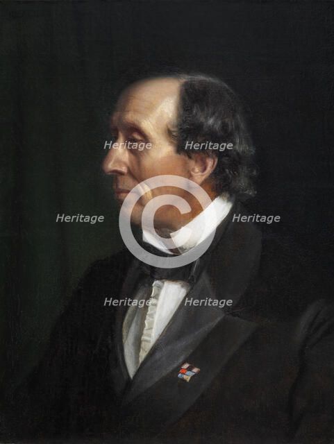 Portrait of Hans Christian Andersen, 1869. Creator: Carl Bloch.