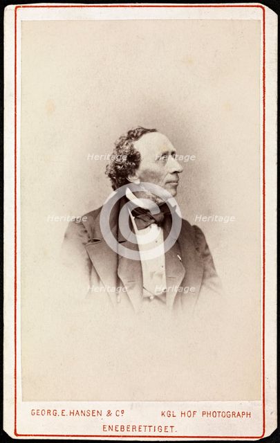 Portrait of Hans Christian Andersen (1805-1875), c. 1871.