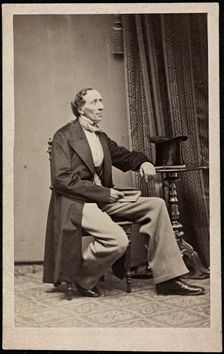 Portrait of Hans Christian Andersen (1805-1875), ca 1865