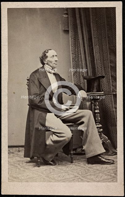 Portrait of Hans Christian Andersen (1805-1875), ca 1865.