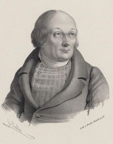 Portrait of Hans Georg Nägeli (1773-1836), c. 1840. Creator: Balder, Georg (1810-1882)