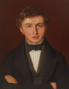 Portrait of Hans Peter Købke, the Artist's Brother, 1841. Creator: Christen Kobke