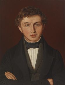 Portrait of Hans Peter Købke, the Artist's Brother, 1841. Creator: Christen Kobke