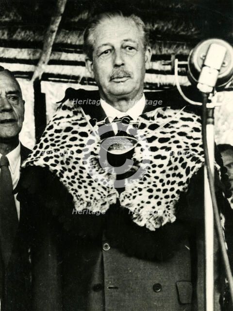 Portrait of Harold Macmillan (1894-1986), 1960. Creators: Unknown, Colonial Office.