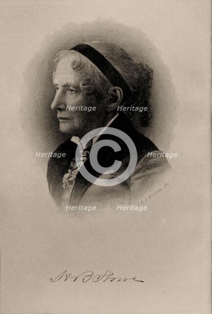 Portrait of Harriet Beecher Stowe (1811-1896), c1890. Creator: Wilcox; John Angel James (1835-1905).