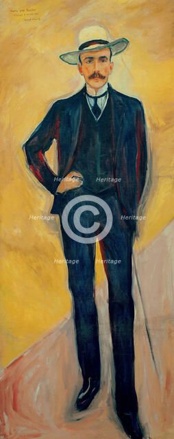 Portrait of Harry Graf Kessler (1868-1937), 1906. Creator: Munch, Edvard (1863-1944).