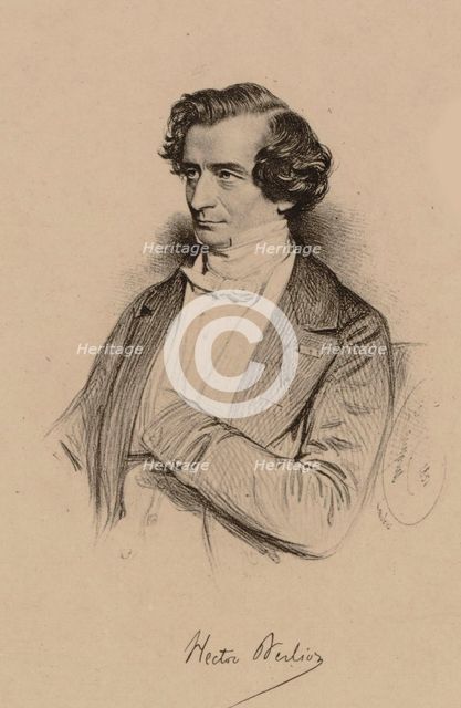 Portrait of Hector Berlioz (1803-1869), c. 1850.