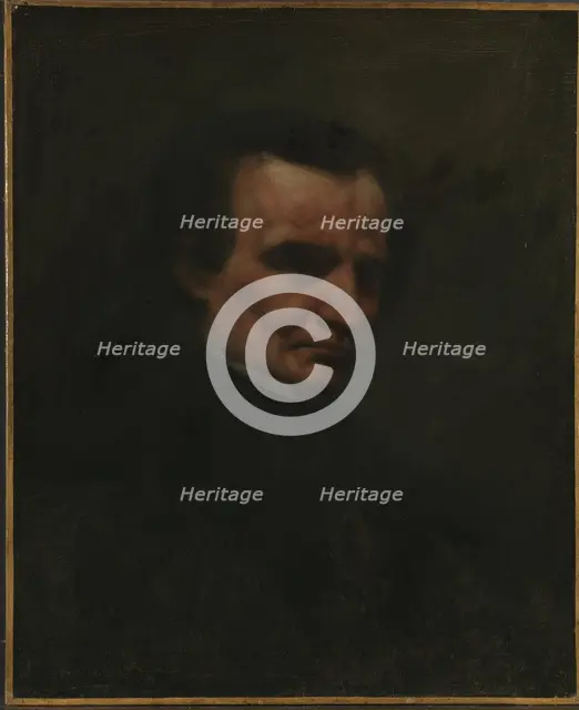 Portrait of Hector Berlioz (1803-1869), c. 1850. Creator: Courbet, Gustave (1819-1877).
