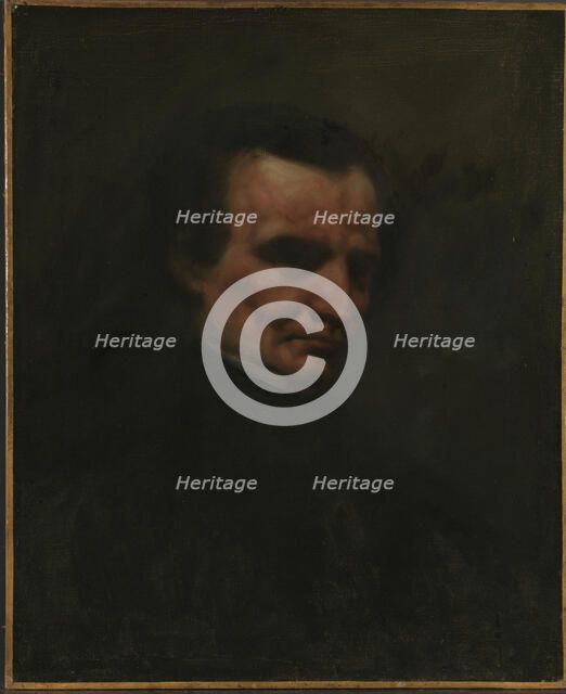 Portrait of Hector Berlioz (1803-1869), c. 1850. Creator: Courbet, Gustave (1819-1877).