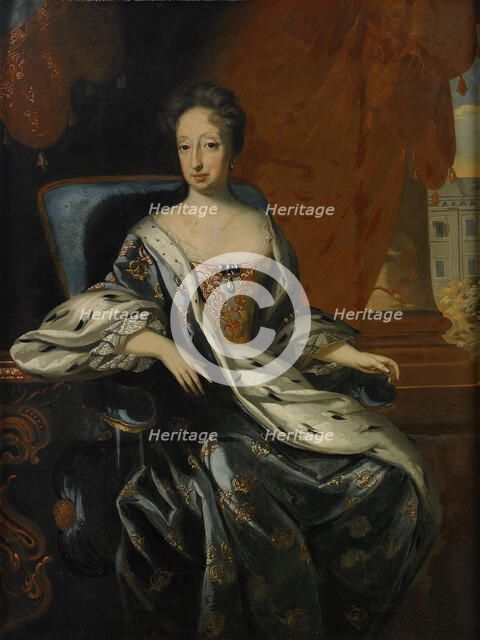 Portrait of Hedvig Eleonora of Holstein-Gottorp (1636-1715), Queen of Sweden. Artist: Krafft, David, von (1655-1724)