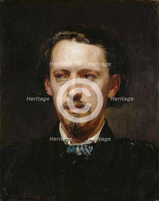 Portrait of Heinrich Anton Heger (1832-1888), 1861. Creator: Marées, Hans von (1837-1887).
