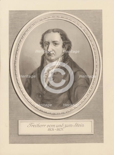 Portrait of Heinrich Friedrich Karl vom und zum Stein (1757-1831), 1804-1807. Creator: Anonymous.