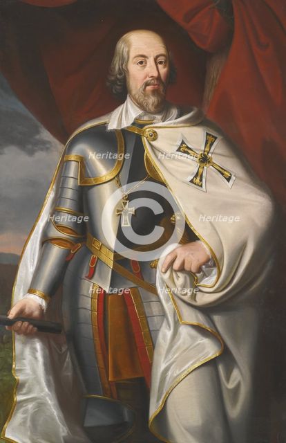 Portrait of Heinrich Walpot von Bassenheim, Mid of the 19th century. Artist: Müller, Ferdinand (1817-1894)
