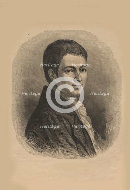 Portrait of Heinrich von Kleist (1777-1811), 1876. Creator: Anonymous.