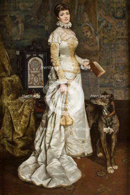 Portrait of Helena Modrzejewska, 1879-1880. Creator: Tadeusz Ajdukiewicz.