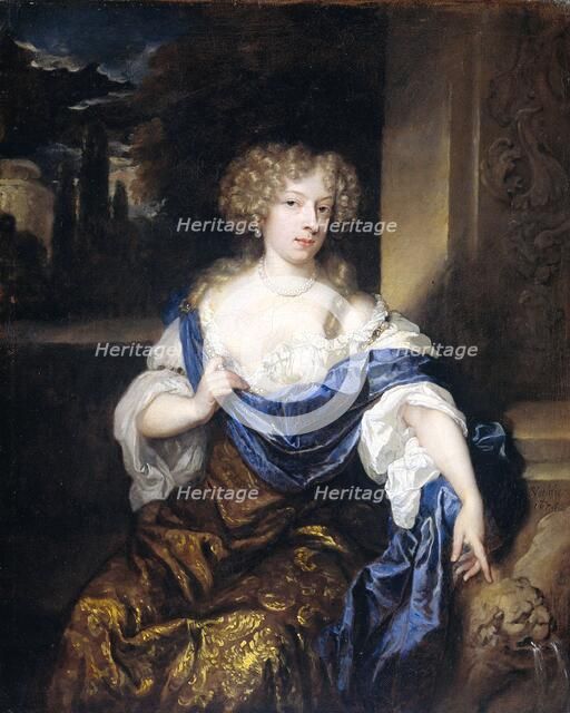 Portrait of Helena Ctaharina de Witte (1661-95), wife of Iman mogge, lord of Haamstede, 1678. Creator: Gaspar Netscher.