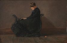 Portrait of Helena de Kay, 1872. Creator: Winslow Homer