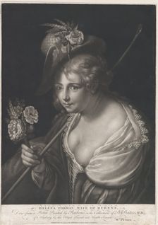 Portrait of Helena Fourment, 1780. Creator: William Dickinson