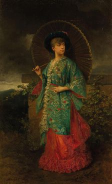 Portrait of Helene of Mecklenburg-Schwerin (1814-1858), Duchess of Orleans, 1883. Creator: Aze, Adolphe (1823-1884)