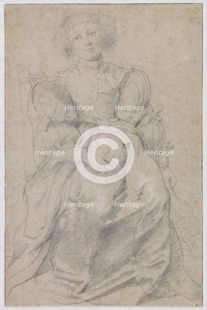 Portrait of Hélène Fourment, c. 1630-1631. Artist: Rubens, Pieter Paul (1577-1640)