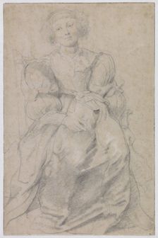 Portrait of Hélène Fourment, c. 1630-1631. Artist: Rubens, Pieter Paul (1577-1640)