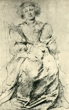 Portrait of Hélène Fourment c1630-1631, (1943). Creator: Peter Paul Rubens