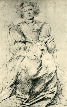 Portrait of Hélène Fourment c1630-1631, (1943). Creator: Peter Paul Rubens