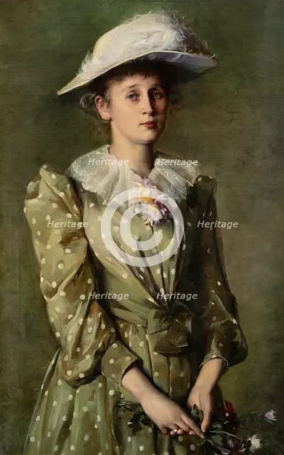 Portrait of Helene Roederstein
(The Painter’s Sister), 1890. Creator: Ottilie Wilhelmine Roederstein.