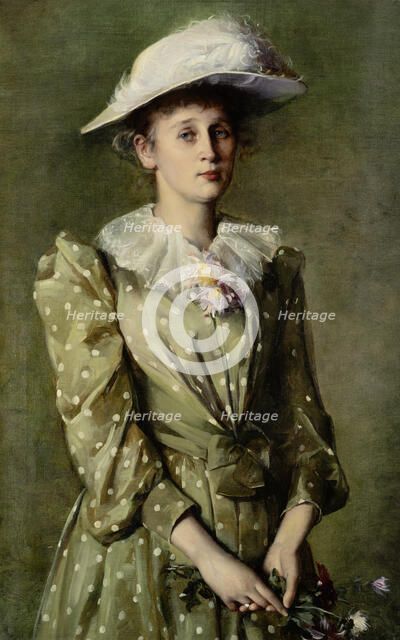 Portrait of Helene Roederstein
(The Painter’s Sister), 1890. Creator: Ottilie Wilhelmine Roederstein.