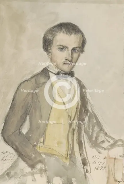 Portrait of Helion de Lucay, 1855. Creator: Chantal de Lucay.