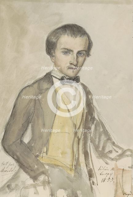 Portrait of Helion de Lucay, 1855. Creator: Chantal de Lucay.
