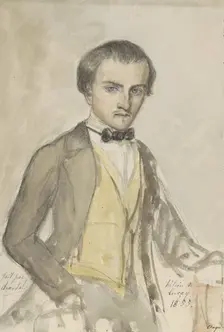 Portrait of Helion de Lucay, 1855. Creator: Chantal de Lucay