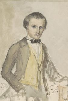 Portrait of Helion de Lucay, 1855. Creator: Chantal de Lucay