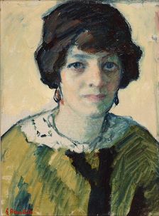 Portrait of Helmi Lindfors, 1918. Creator: Emil Rautala