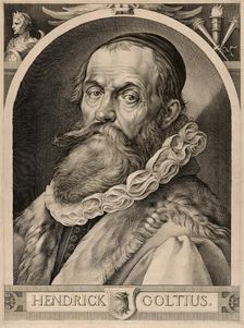 Portrait of Hendrick Goltzius, c. 1617. Creator: Jan Muller