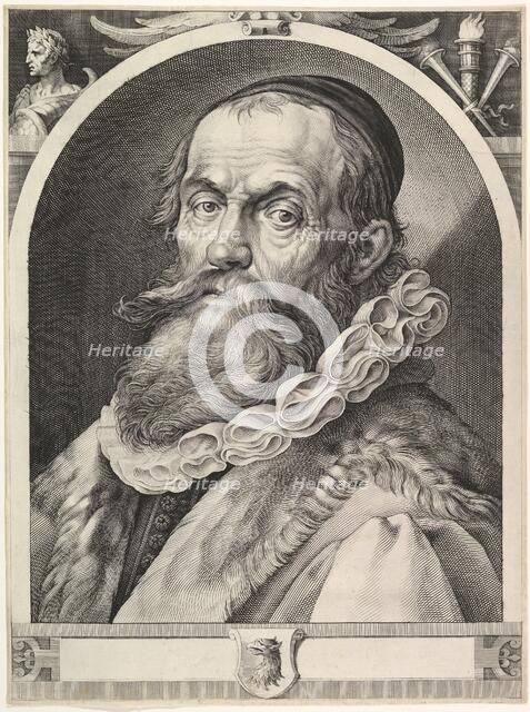 Portrait of Hendrick Goltzius, pub. 1617. Creator: Dutch School (17th Century).