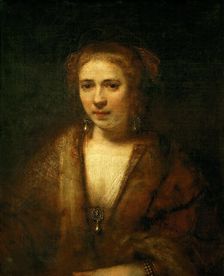 Portrait of Hendrickje Stoffels (1625-1662), ca 1654. Creator: Rembrandt van Rhijn (1606-1669)