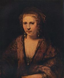 Portrait of Hendrickje Stoffels with a Velvet Beret , c1654. Artist: Rembrandt Harmensz van Rijn