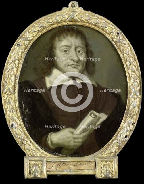 Portrait of Hendrik Bruno, Poet and Co-Rector of the Latin School in Hoorn, 1700-1732. Creator: Arnoud van Halen.