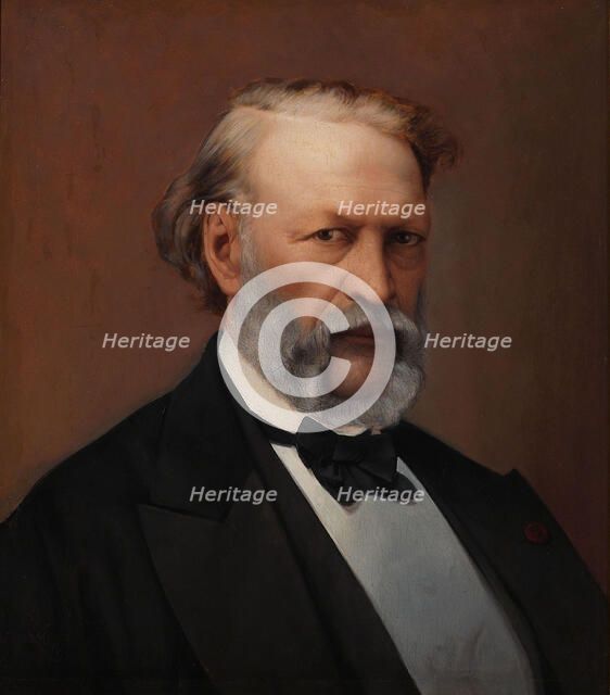 Portrait of Hendrik Conscience (1812-1883). Creator: Pondt, Hendrik de (1842-1897).