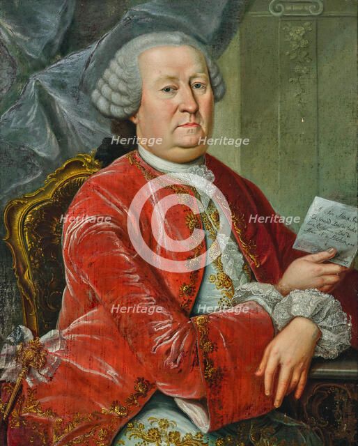 Portrait of Henning Friedrich Graf von Bassewitz (1680-1749), 18th century. Creator: Unknown artist.