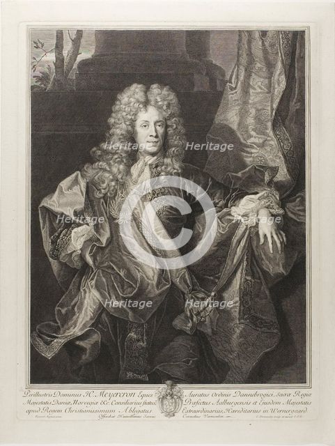 Portrait of Henning Meyercron, 1693. Creator: Cornelis Vermeulen.